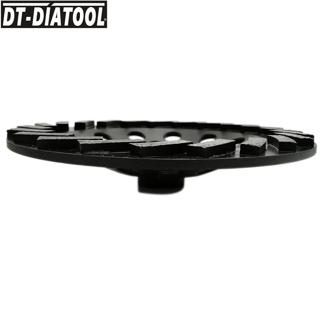 DT-DIATOOL-2pcs Segmented Diamond Turbo Row Cup Grinding Wheel for Concrete Hard Stone M14 Connection Dia180mm, 7inch