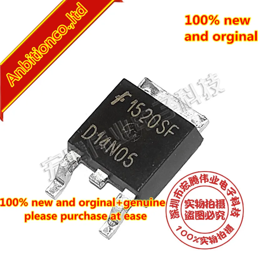 10pcs 100% new and orginal D14N05 RFD14N05LSM D14N05L 14A/50V TO-252 14A, 50V, 0.100 Ohm, Logic Level, N-Channel Power in stock