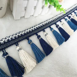 YY-tesco 1Yards 8.5cm Wide Curtain Fringe Trim Tassel Fringe Trimming For DIY Latin Dress Stage Clothes Accessories Lace Ribbon