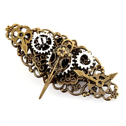 Street Fashion Gears Skeleton Hairpin Hair Clip Steampunk Goth Lady Headwear Vintage Gothic Accessories Steampunk