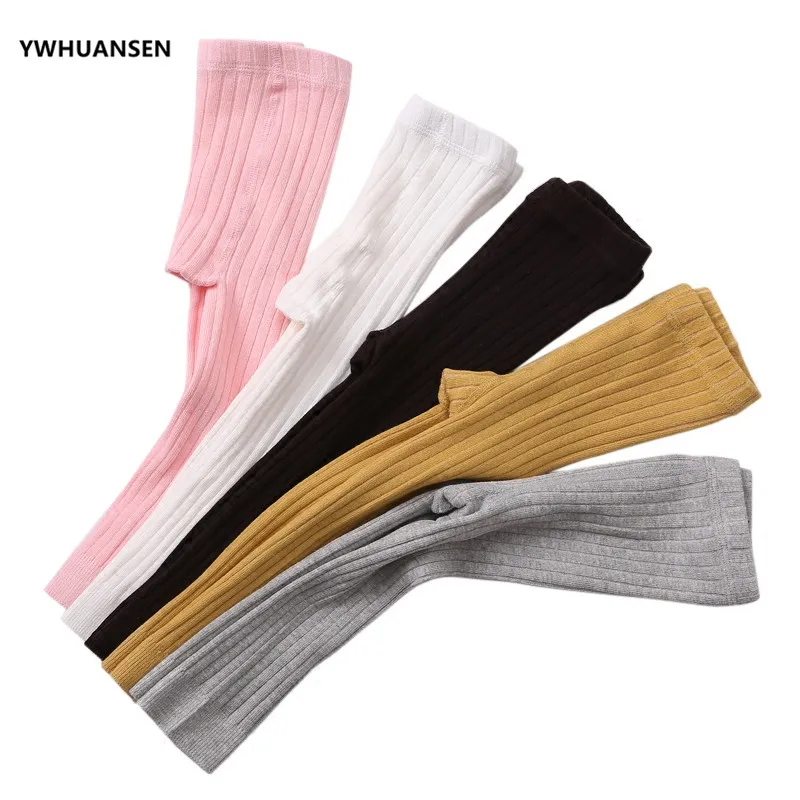 Ywhuansen 0-6t primavera outono listrado leggings da criança menina algodão infantil recém-nascido crianças strumphose malha calças magras para bebês