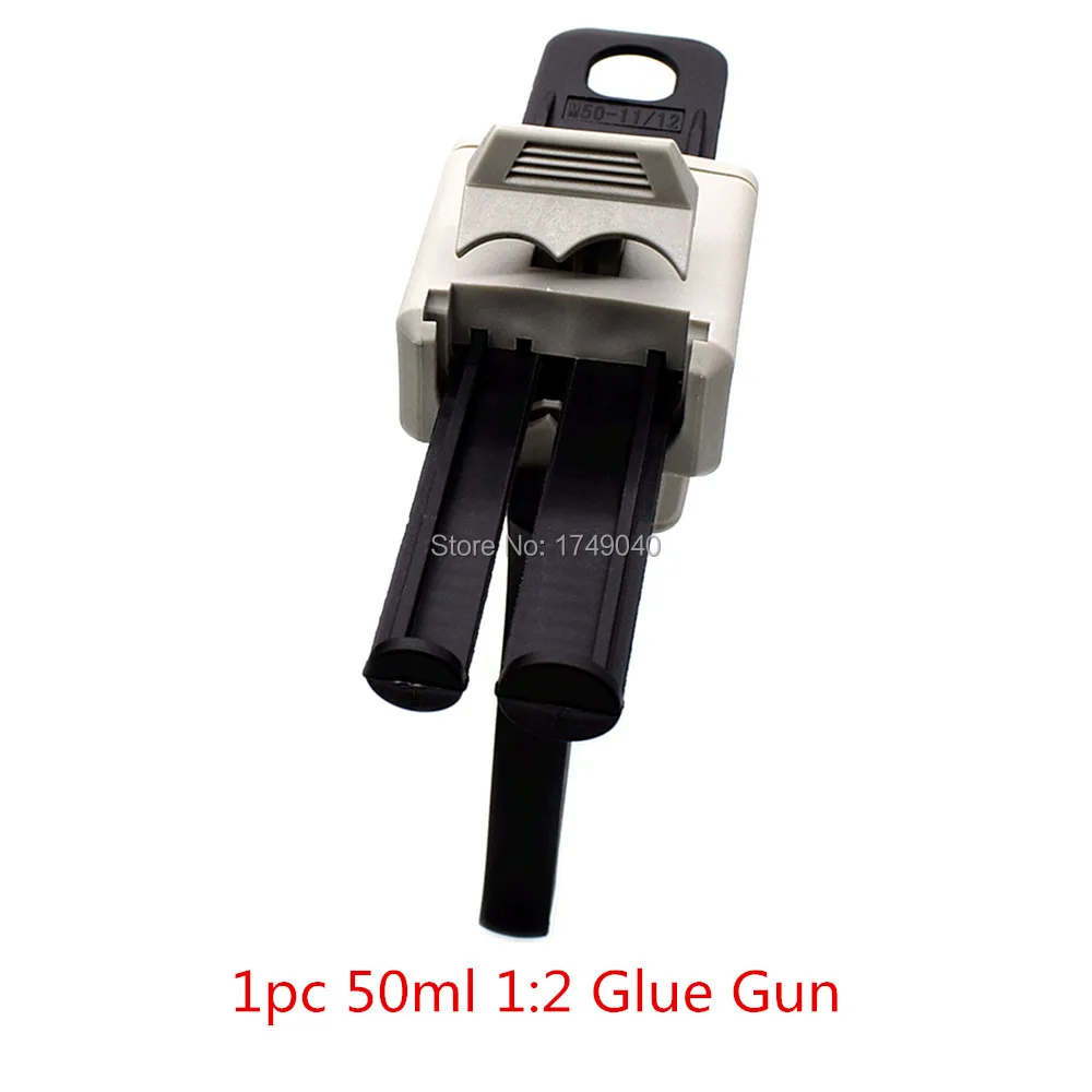 50ml pistola per colla 1:1 1:1 sigillante epossidico bicomponente AB pistola per colla applicatore colla adesivo spremere Dispenser manuale per pistola per calafataggio