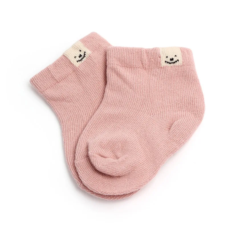 1 Paar Lente Herfst Nieuwe Katoenen Mode Leuke Unisex Baby Pasgeboren Verse Snoep Kleur Babysokjes Sok