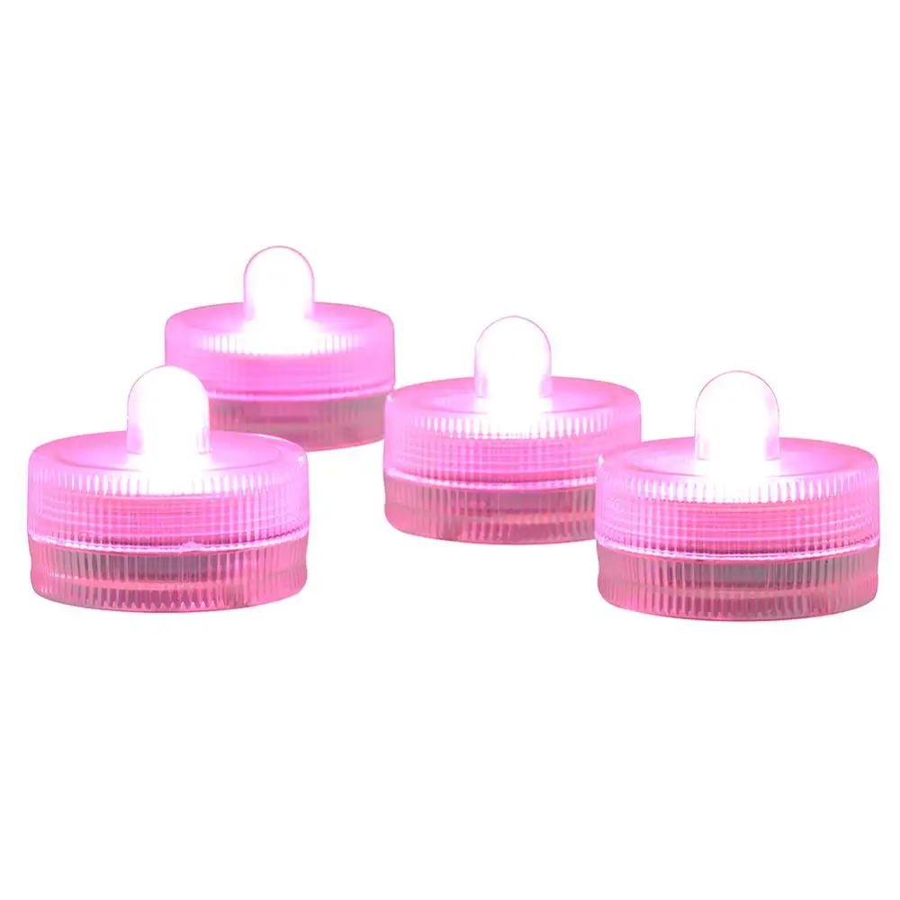 

12pcs/lot 100% Waterproof LED Tea Light For Wedding Party Events Holidays Floral Arrangement Decoration Submersible LED Light