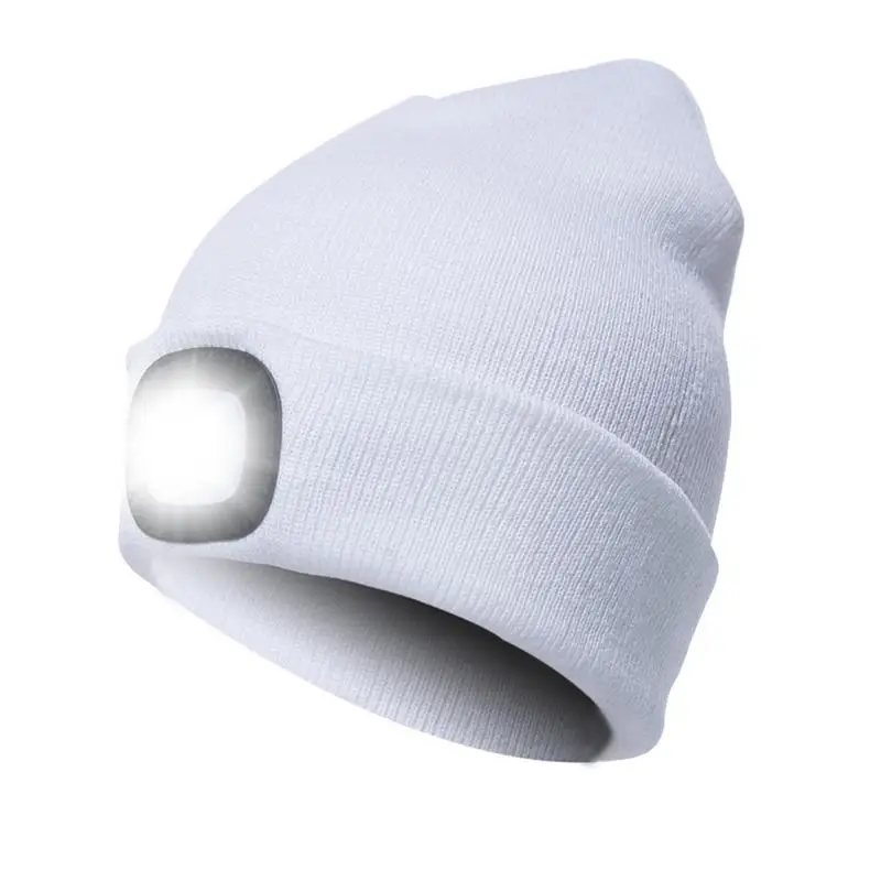 Unisex Autumn Winter LED Lighted Cap Warm Beanies Outdoor Fishing Running Beanie Hat Flash Men Women Camping Climbing Caps