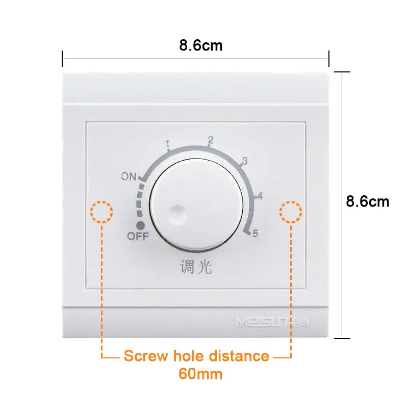 Led dimmer 220v Max 250W 200-240V light dimmer switch led dimmer
