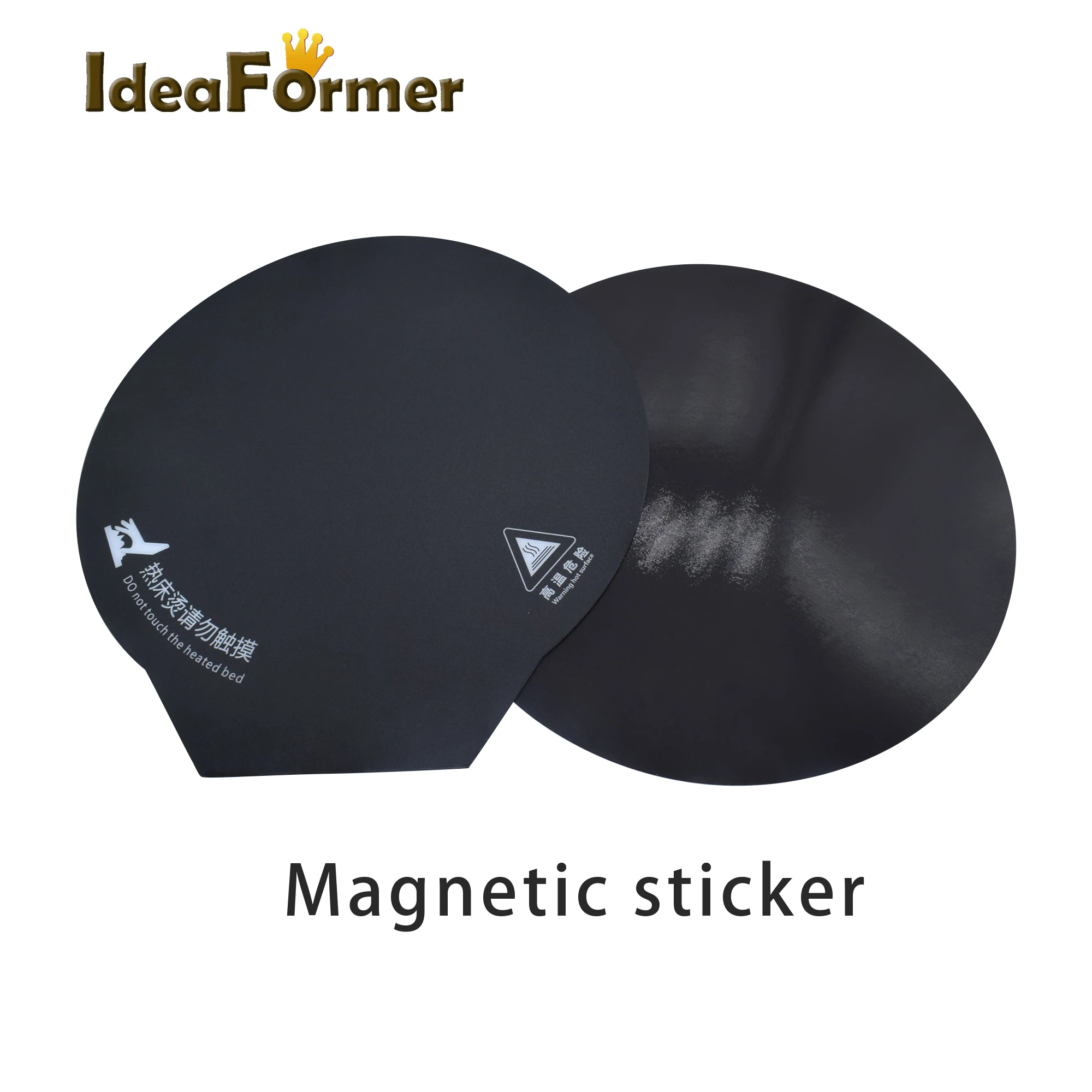 New Round Magnetic Heatbed Sticker 200/220/240mm Build Plate Tape Black Print Bed Paper Surface Flex Plate 3D Printer Parts