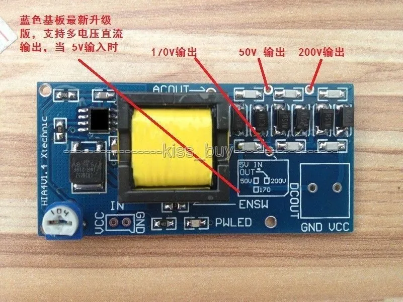 DC-DC Boost Converter wysokie napięcie DC 3V-5V krok do 300v-1200v 400V 900V 1000V regulowana moc zasilacza moduł ładowania kondensatora