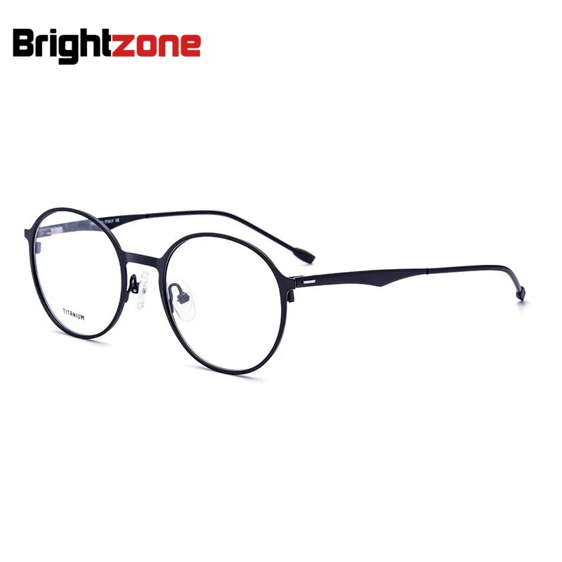 

European American Style Titanium Metal Oval Eye Woman Sight Prescription Graduated Glasses Frames For Men Lentes Opticos Hombre