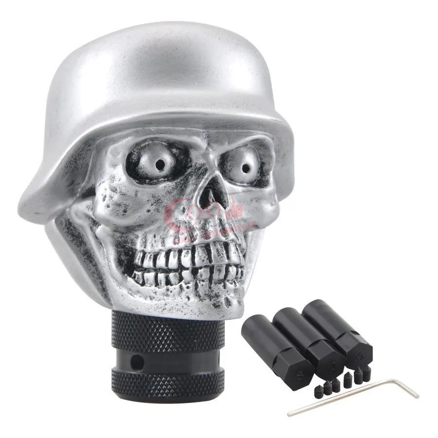 Universal Car Truck Manual Stick Navy soldier helmet Gear  Shift Knob Lever Shifter Skull Head Hat New