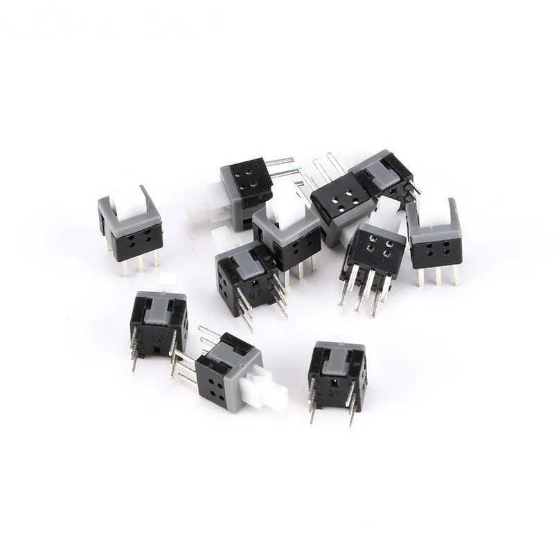 10Pcs/20pcs 6 pin Button switch 6-pin-switch 5.8*5.8MM Double-row Self Locking Switches 5.8X5.8mm Key switch