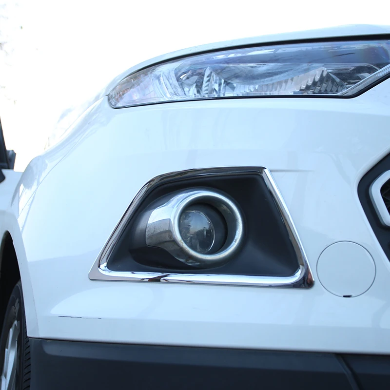 My Good Car ABS Chrome Car Head Fog Lamp Cover Lights Trim Sticker for Ford Ecosport 2013 2014 2015 2016 2017 car Accessories