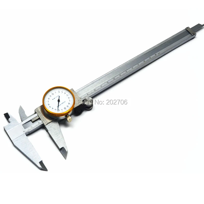 0-200mm 0.02Metric Gauge Measuring Tool Dial vernier caliper 8inch 0.001\