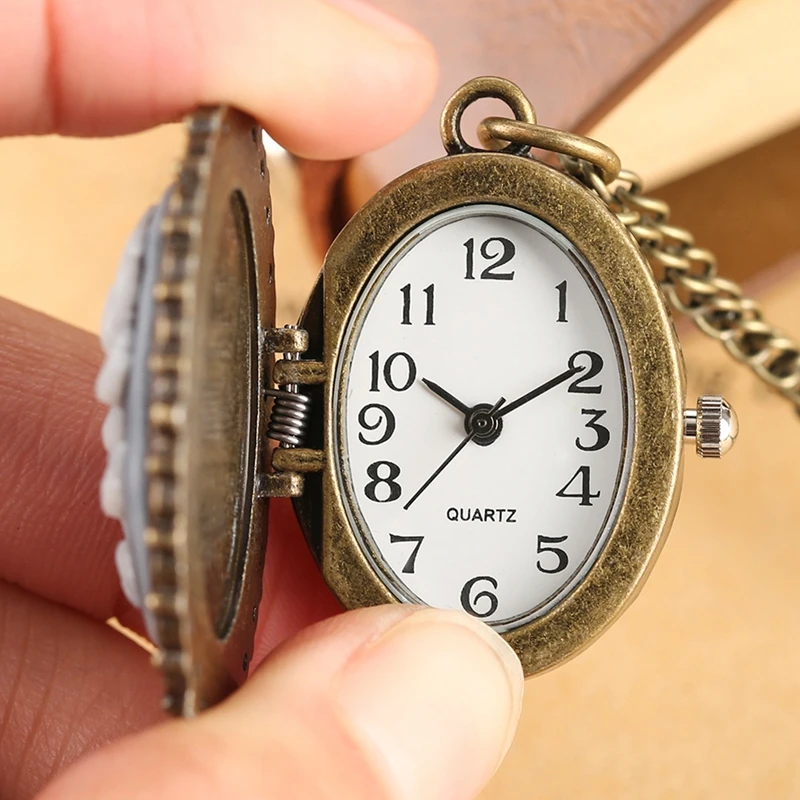 Reloj de bolsillo ovalado de astrología de 12 Constelaciones, colgante de collar del zodiaco azul fluorescente único, regalo de cumpleaños de cuarzo para amigo, nuevo