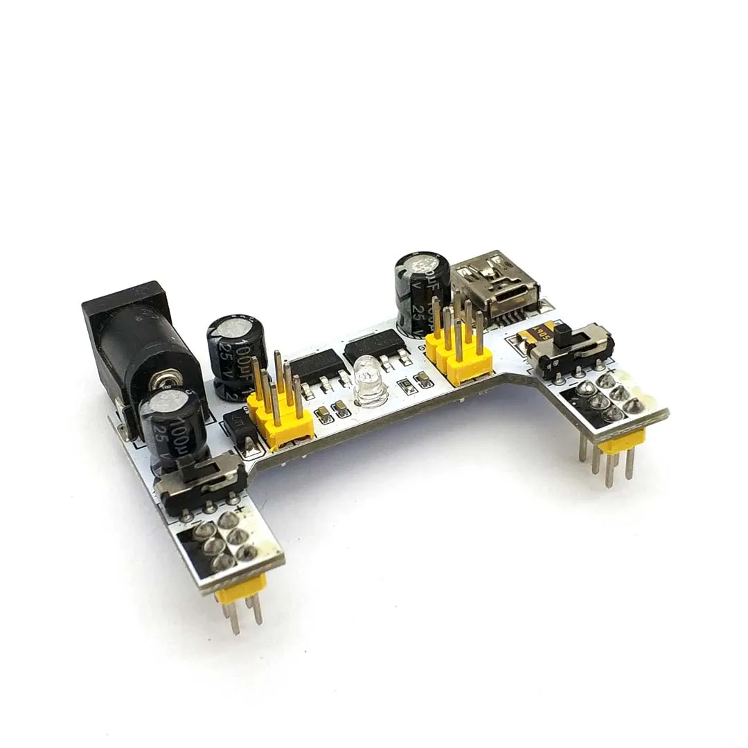 MB102 Breadboard Power Supply Module /MB102 White Breadboard Dedicated Power Module 2-way 3.3V 5V MB-102 Solderless Bread Board