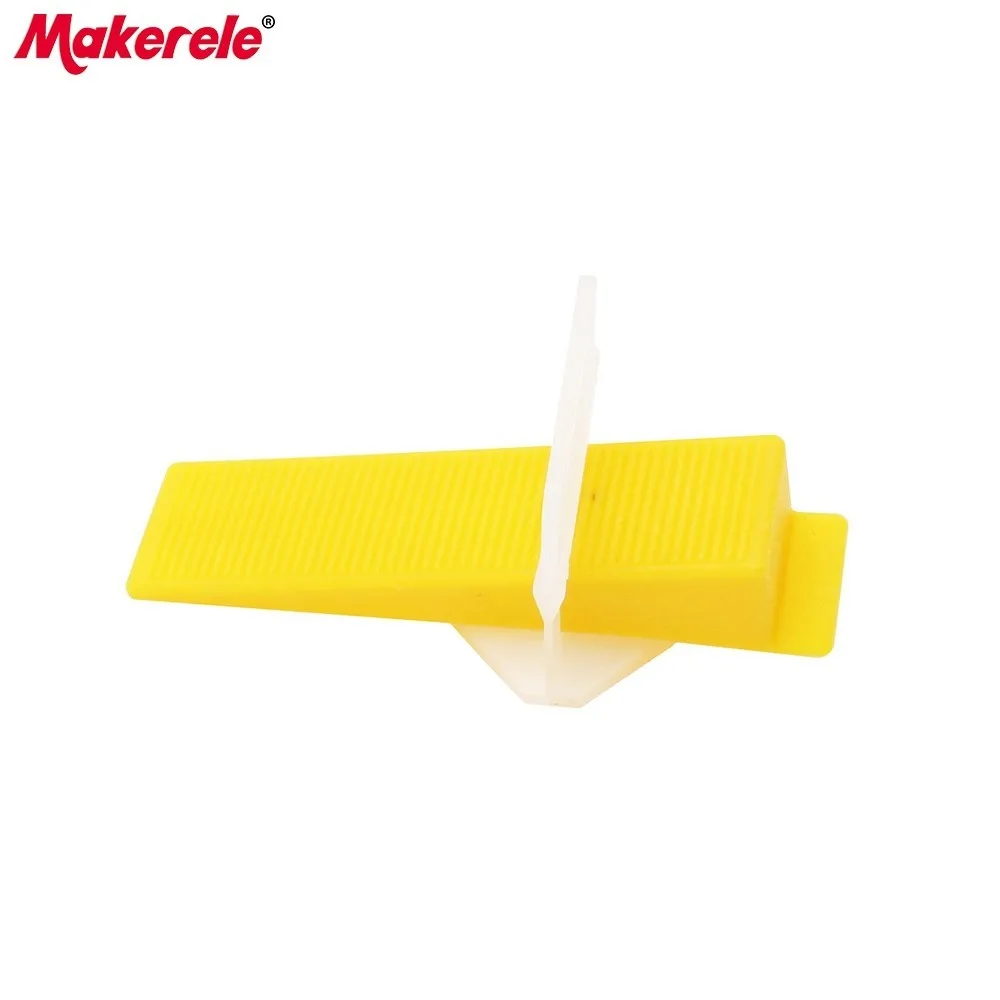 100 Reusable Wedges Floor Wall Tile Leveler Spacers Flat Leveling System Tools Physical Measuring Tools Plastic Spacers