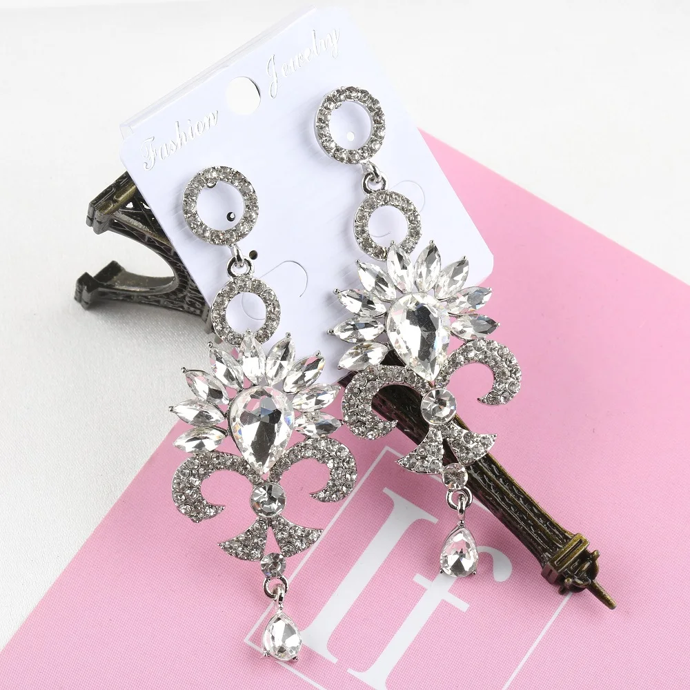 VEYO Vintage Luxury Drop Crystal Earrings for Women Fashion Jewelry New