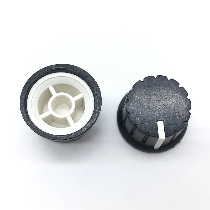 5pcs Black Plastic Switch Caps 24x15mm Potentiometer knobs Encoder Switch Plum Shaft D Axis Shaft