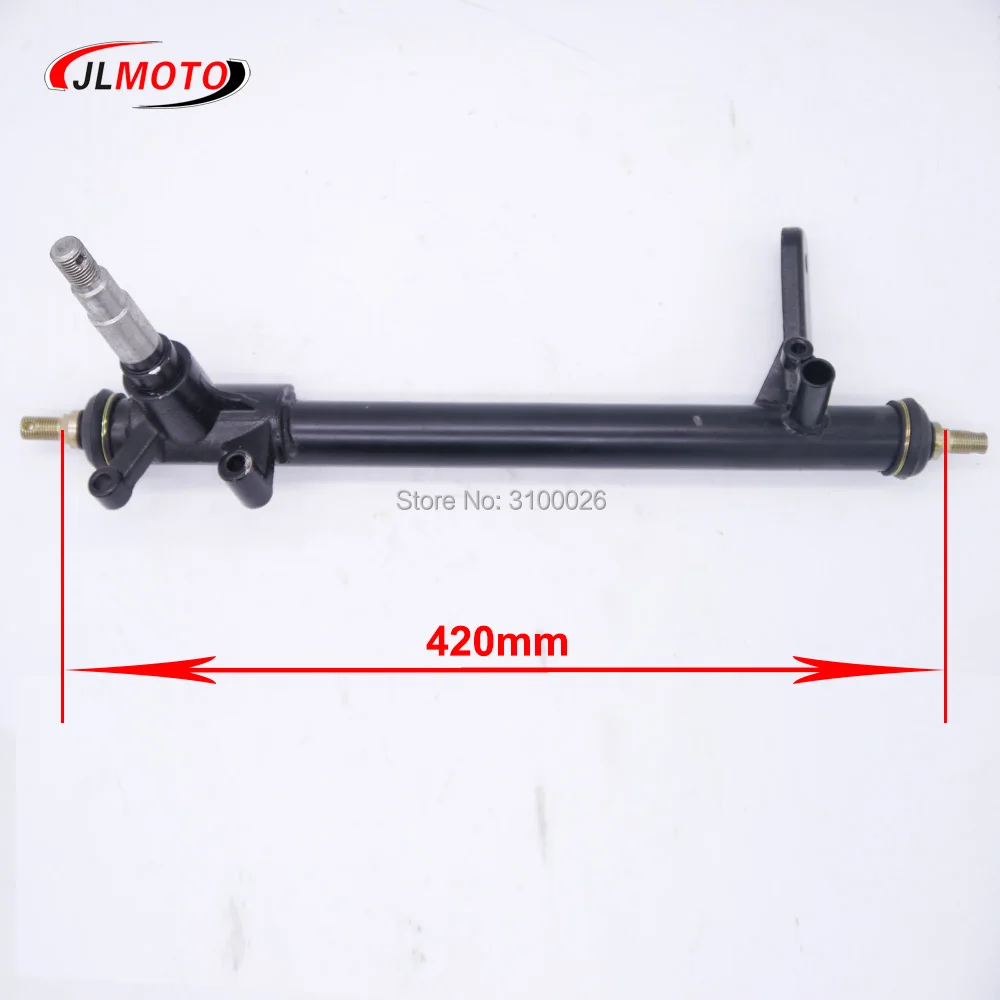 Husillo de nudillos de puntal de dirección de 420mm, apto para China, 150cc, 200cc, 250cc, Kandi, Go Kart, Buggy, ATV, UTV, piezas de Quad Bike, 1