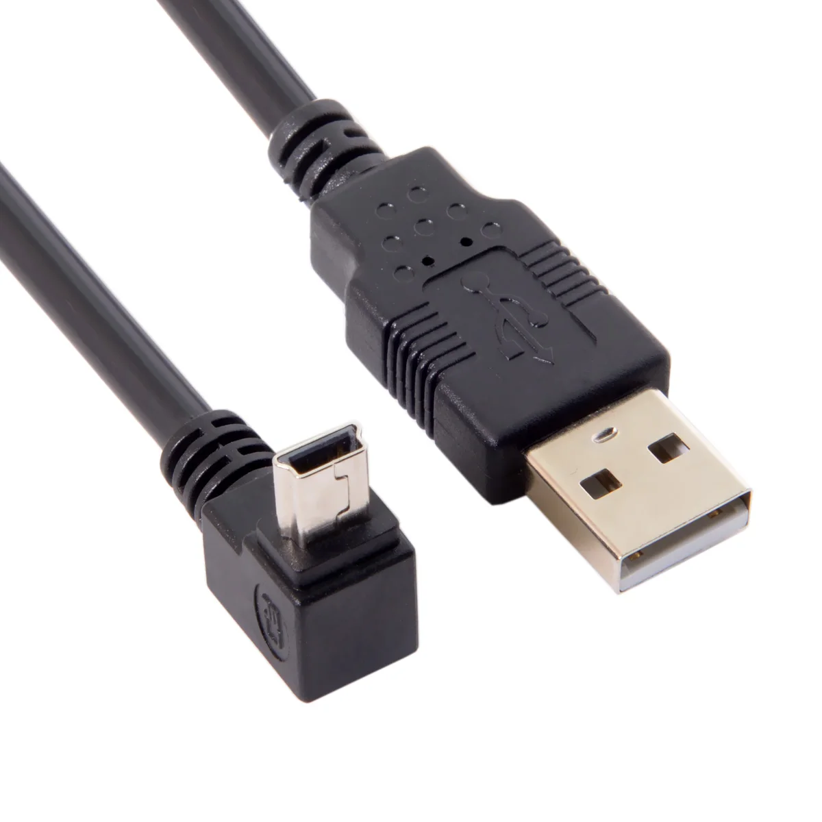 

Mini USB B 5pin Male 90 Degree Up Angled to USB 2.0 Male Cable 0.5M