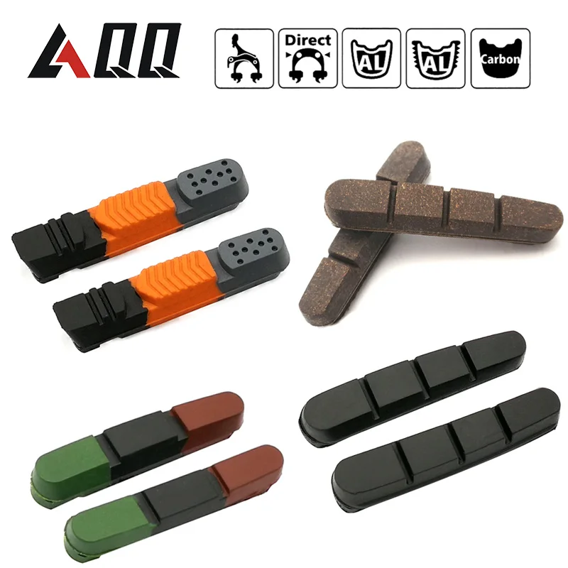 1 Pair Road Bicycle Bike Brake Pads Shoes for Alloy Rims Dura Ace Ultegra 105 Cartridge Durable Bicycle Brake Pads Shoes Tools