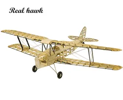 RC Aerei Modello di Taglio Laser Bilancia 980 millimetri De Havilland DH82a Mini Tiger Moth legno di Balsa Kit di Costruzione di trasporto Legnosità modello PIANO di LEGNO