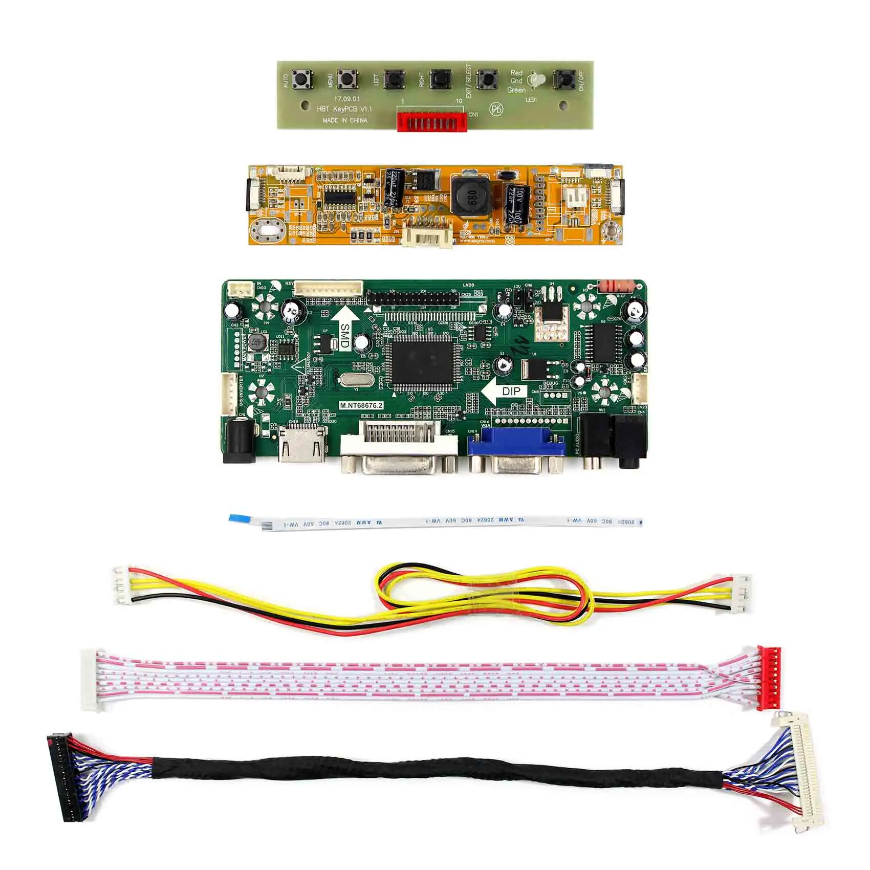 HD MI DVI VGA AUDIO LCD Board Work for LVDS Interface LCD Screen 22inch 1680x1050 LM220WE5-TLC1 LM220WE5-TLC3