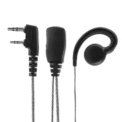 Oreillettes pivotantes à 180 degrés, casque avec Microphone PTT, pour Kenwood/Baofeng, Radio bidirectionnelle, talkie-walkie