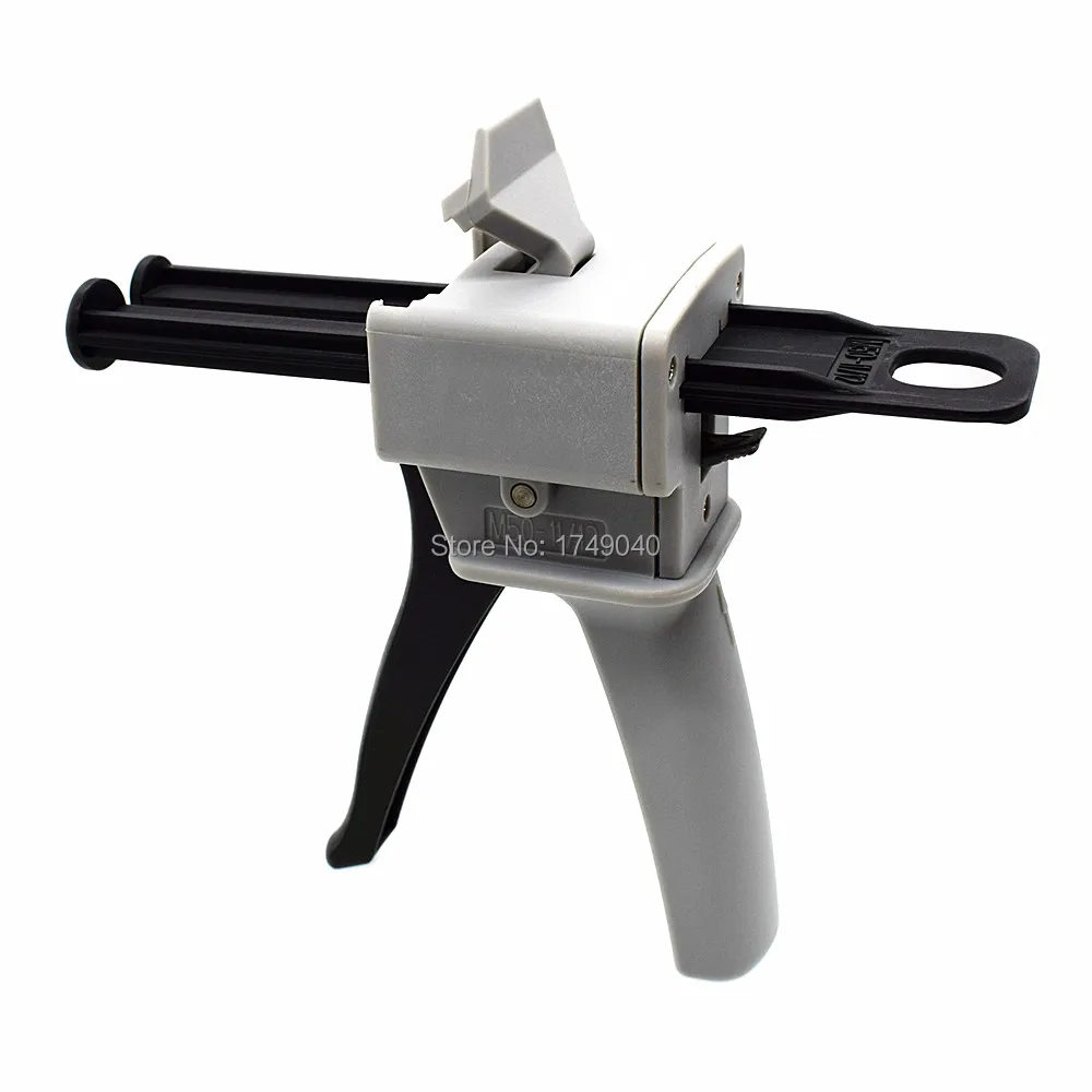 Pistola de calafateo Manual, dispensador de pegamento 1:2 AB para tipo redondo, 50ml, 1:1, 1:2