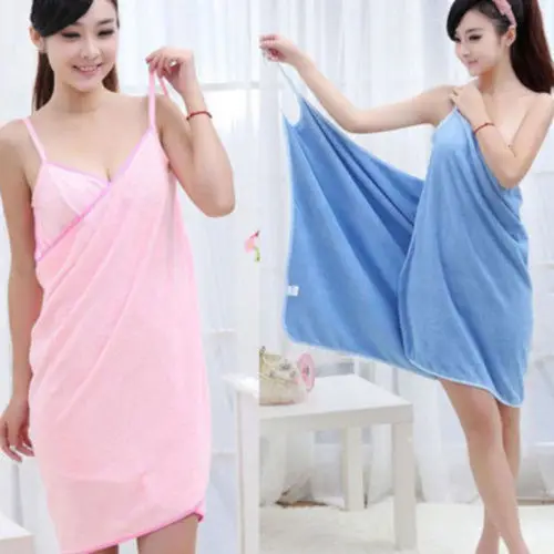 Soft Big Bath Towel Quick-Dry Bathing Shower Soft Towels Bathing Bathrobe Dacron Microfiber  Fast Dry Spa Wrap Dress