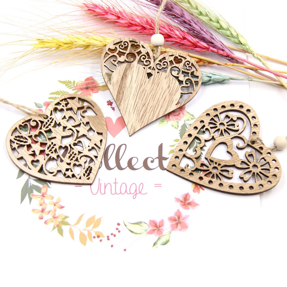 5PCS Multi-style Amore Angeli Carino di Legno Artigianato In Legno di san valentino di Nozze Giorno Dei Bambini Del Partito di Festa di Compleanno