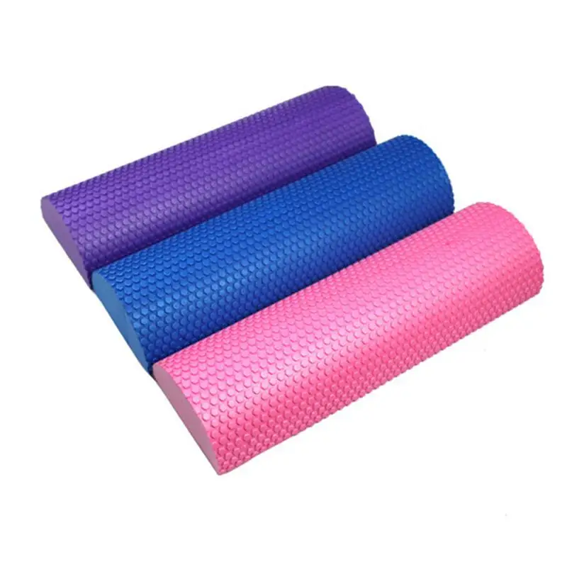 30-45cm Semi-circular Massage EVA Foam Shaft Yoga Pilates Fitness Equipment With Massage Floating Point Foam Roller massage roll