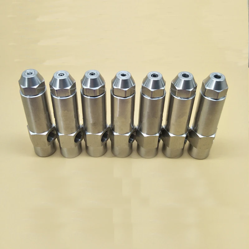 

0.5mm1.0mm 1.5mm 2.0mm 3.0mm Stainless stee Fuel nozzle siphon air atomizing nozzle two-fluid nozzle diesel heavy oil waste