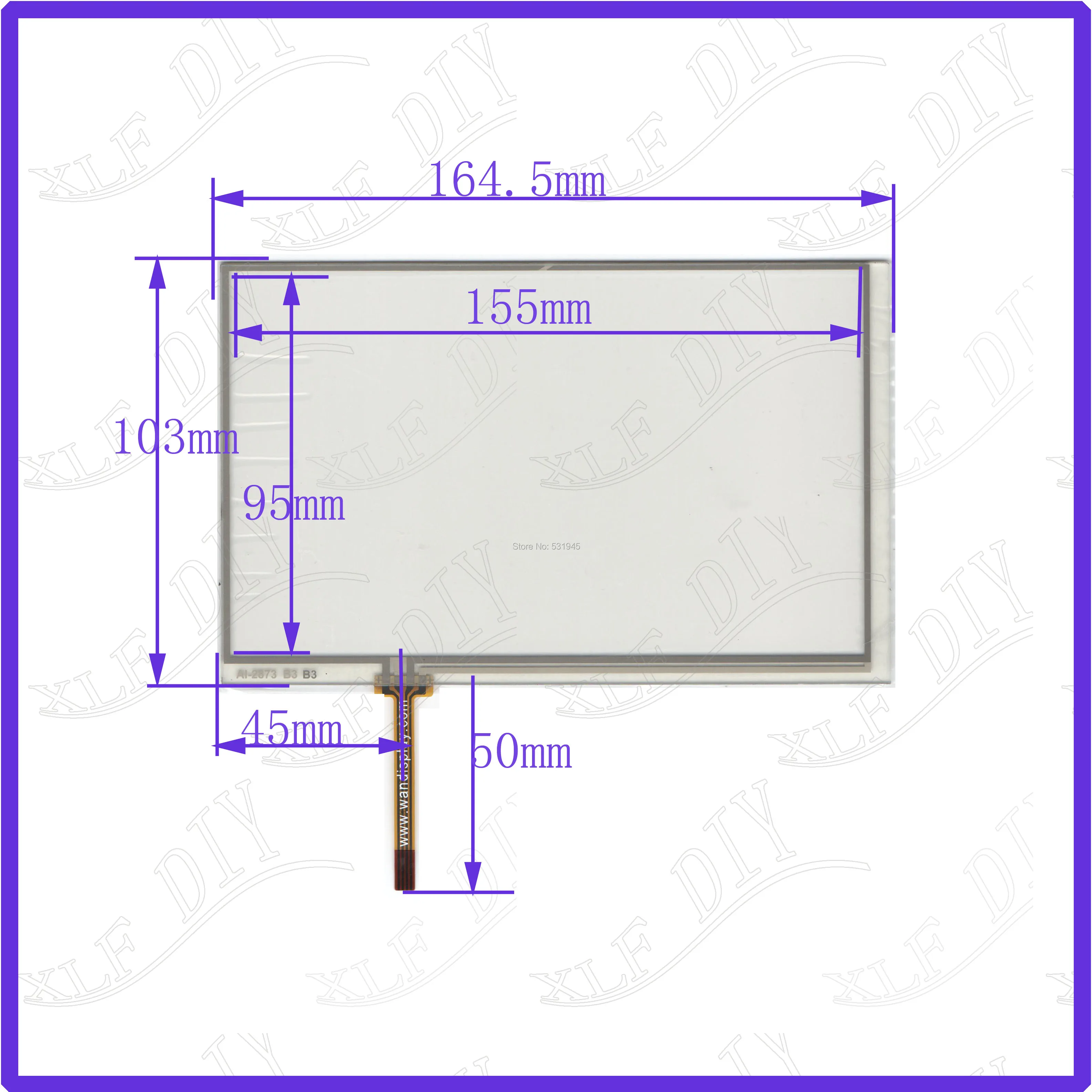 

ZhiYuSun 164.5*103mm 7inch touch screen 164mm*103mm resistance screen Digital general touch screen this is compatible