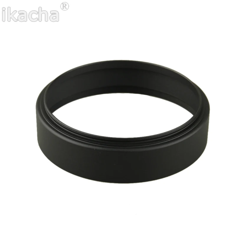 New 49mm Standard Screw-in Metal Lens Hood for Canon Nikon Sony Pentax Camera