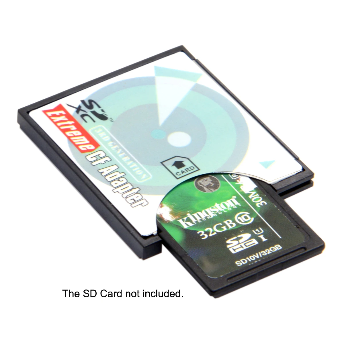 SD Memory Card Adapter Camera SD SDHC SDXC to CF Type I Memory Card Adapter High-Speed Extreme Compact Flash SD TF Converter