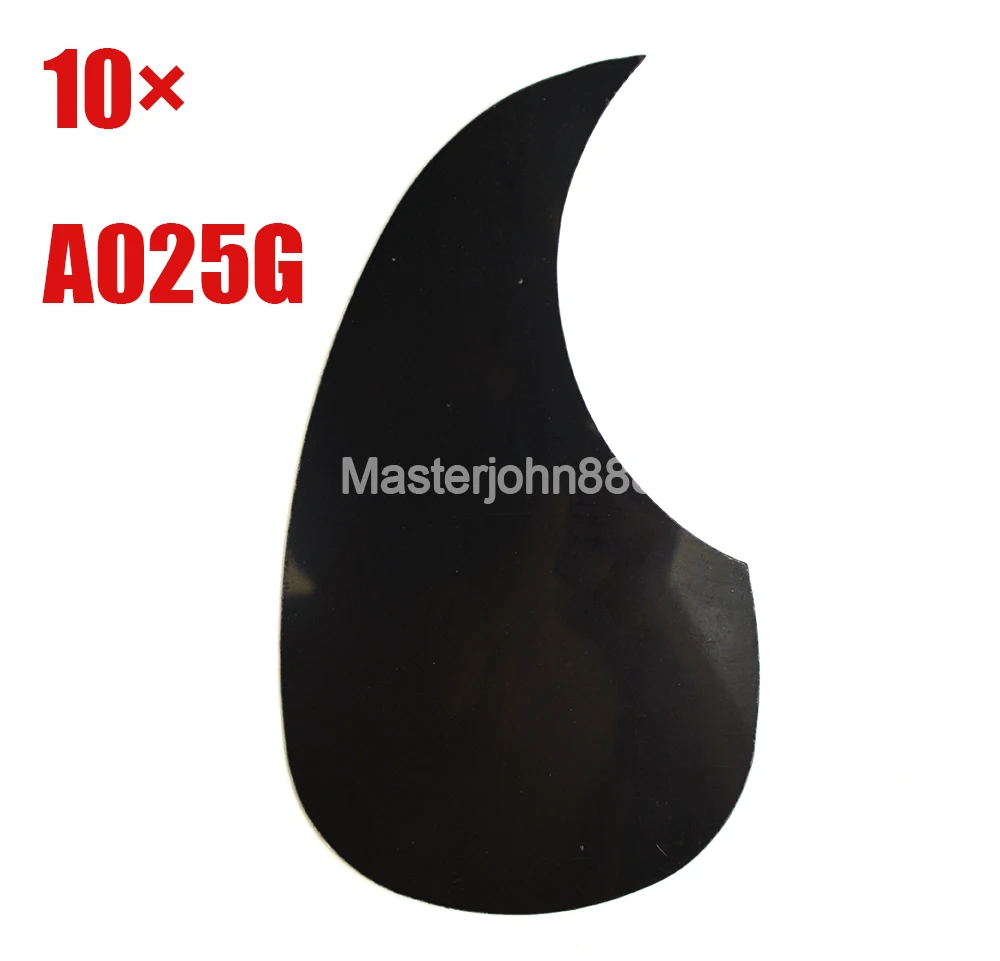 10pcs Alice A025G Left Hand Acoustic Guitar Pickguard Black Teardrop Peel and Stick Adhesive Back Wholesales