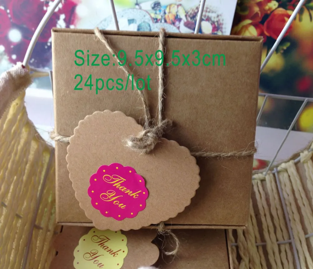 

24pcs/lot natural Kraft Box,Kraft Paper Packing Box,small soap Box /Gift Packaging/ Ring/Earing/Necklace Packing Boxes