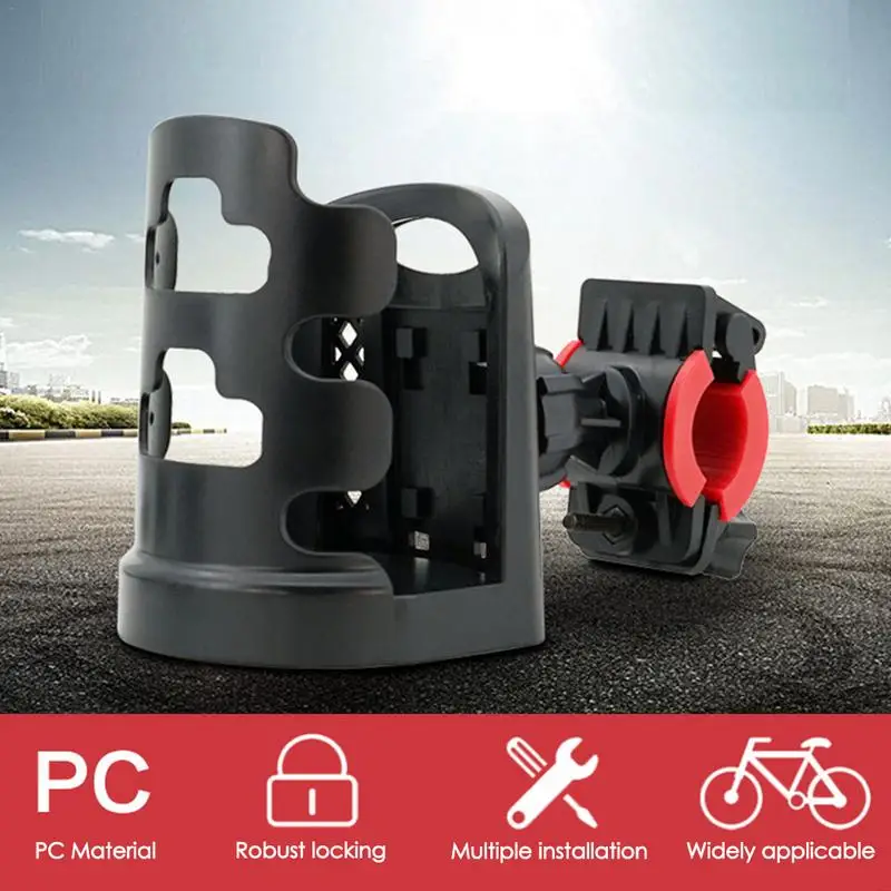 Motorcycle Quick Release Bottle Holder 360 Degrees Universal Rotation Cup Bottle Holder For Bicycle Wheelchair Motorcycle