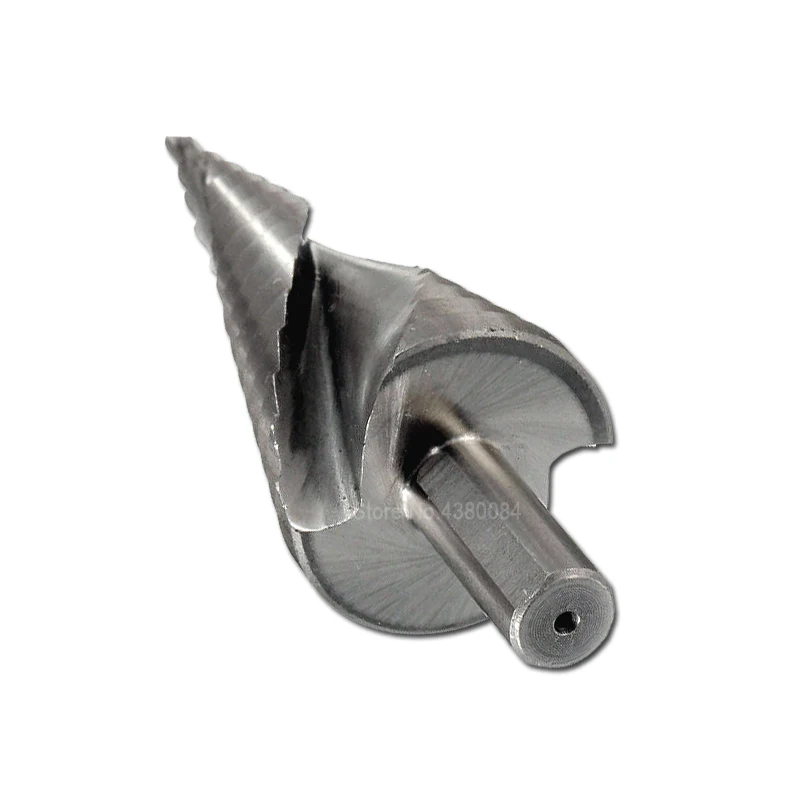 Broca de cone espiral com haste triângulo, 4-32mm hss 6542/m2, ferramenta manual, cortador de serra, metal, passo, broca, corte