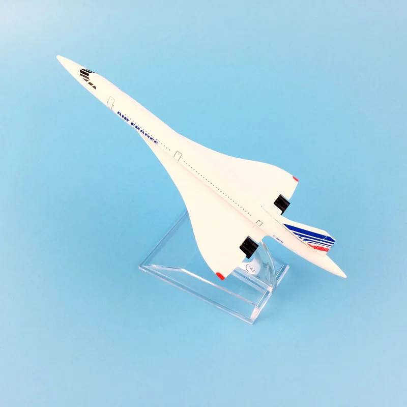 Airplane Model 16cm Air France Concorde Aircraft Model Diecast Metal Plane Airplanes 1:400 Plane Toy Gift Drop shipping