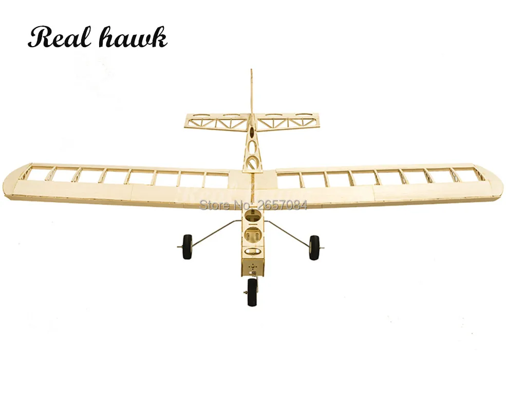 RC AirPlanes Laser Cut Balsa Wood Airplanes Fixed wing exercise Frame without Cover Wingspan 1300mm Building Kit