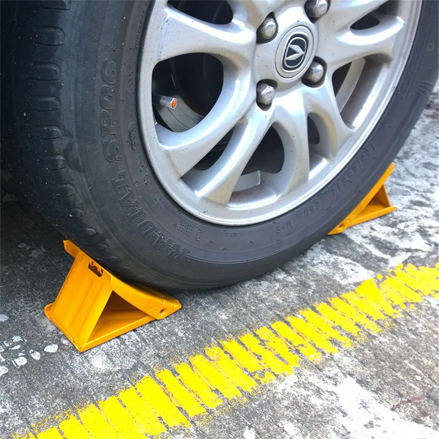 1Piece Vehicle Car Truck Wheel Tire Chock Stop Block Slope Anti-Slip