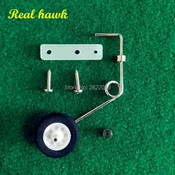 1set 40-52 class steering tail wheel COMBO fiber glass bracket + wheel + steering system aircraft tail wheel