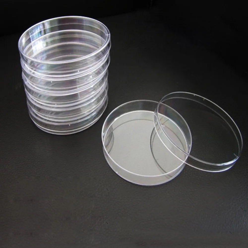 Analisi di laboratorio di Plastica Usa E Getta Polistirolo Petri Dishs 1-70mm, Sterile, 10 pz/pacco!