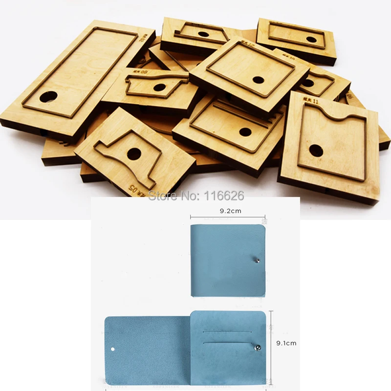 DIY leather craft one piece card holder small wallet die cutting knfie mould hand punch tool