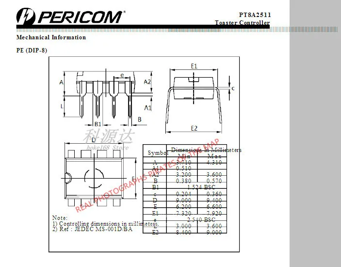 5ชิ้น/ล็อต PT8A2511PE PT8A2511 PT8A 2511PE DIP