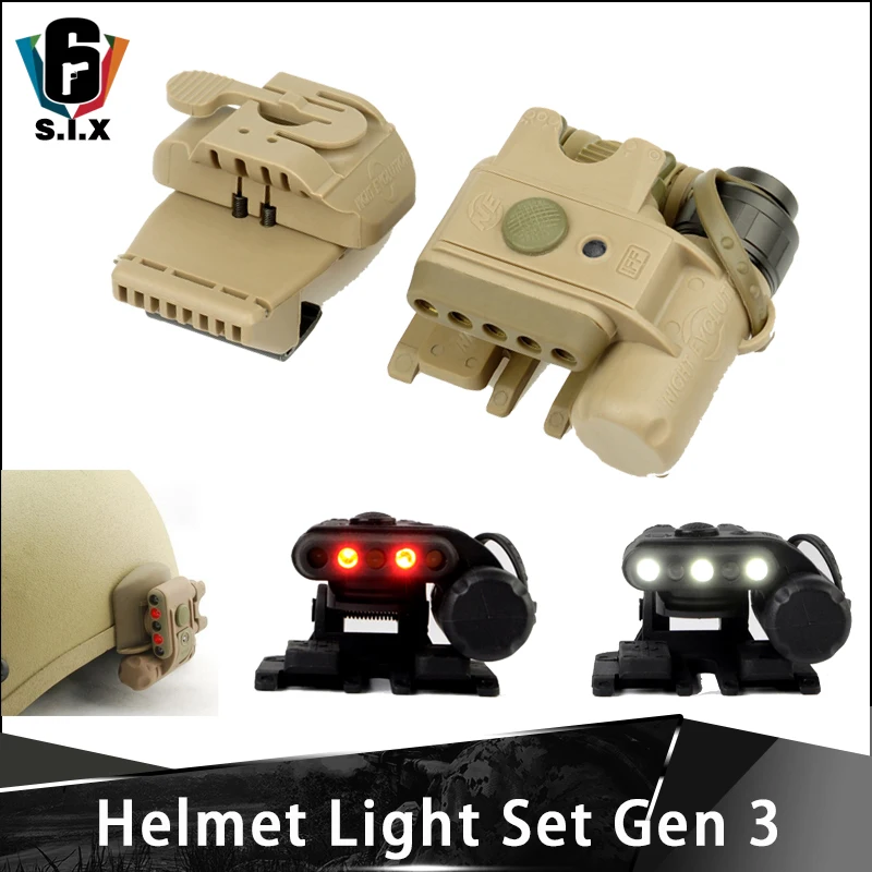 

Tactical Airsoft Helmet Light Gen 3 White Red Infrared LED Tactical Helmet Accessories Lantern For Military Helmet