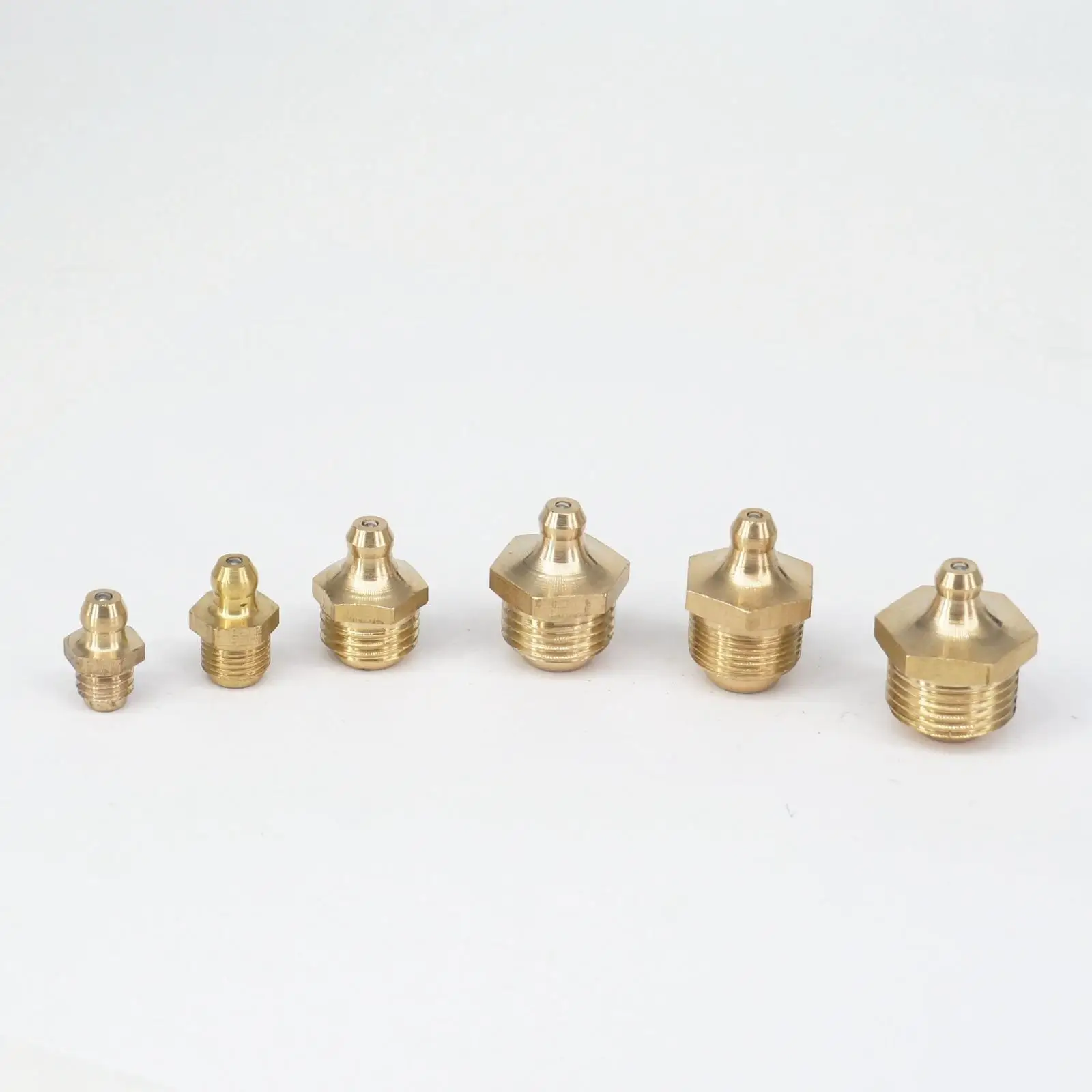 

M4 M5 M6 M8 M10 M12 M14 M16 M18 M20 Male Thread Any Pitch Taper Straight Brass Grease Zerk Nipple Fitting For Oil Grease Gun