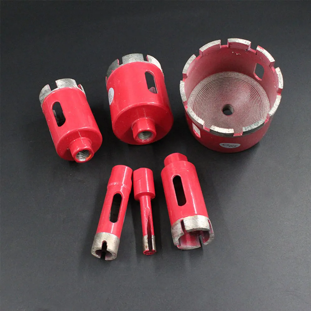 1/8/10 Mm Máy Hút 6-75 Mm Chia Lửa Bằng Đồng Nguyên Kim Cương Khoan Core Bit Với M10 Kết Nối Mũi Khoan bit Kim Cương Cao Lỗ Thấy Kết Nối